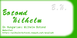 botond wilhelm business card